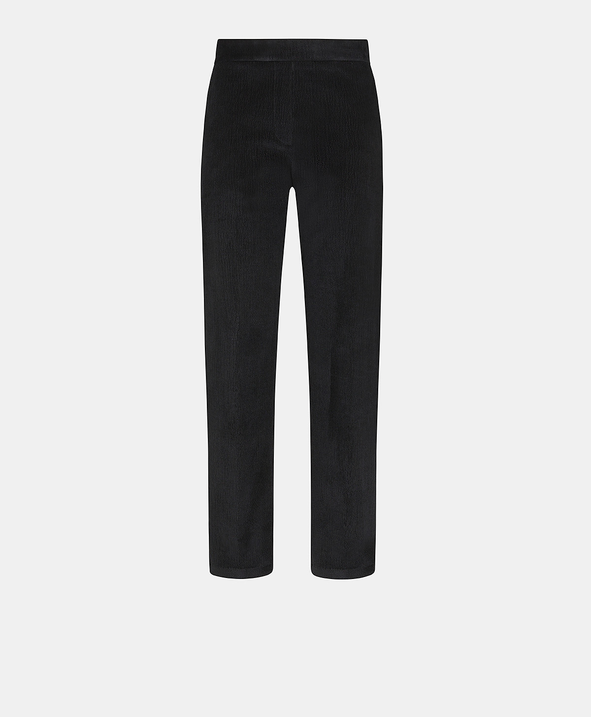 HAITI PANT IN STRETCH RIBBED CO/MO - BLACK - Momonì