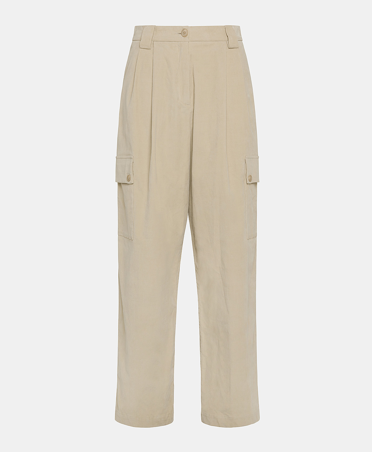 FERDINAND PANT IN STRETCH CORDUROY - BUTTER - Clothing - Momonì