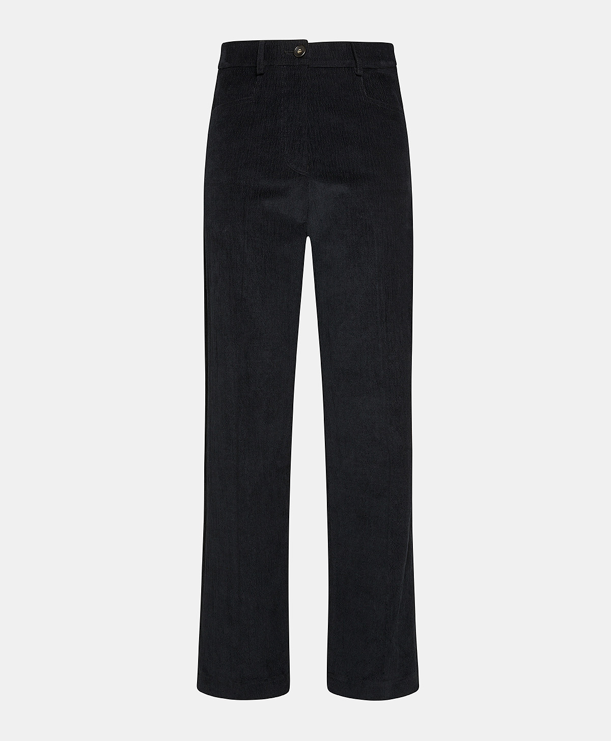 JACQUES PANT IN STRETCH RIBBED CO/MO - BLACK - Clothing - Momonì
