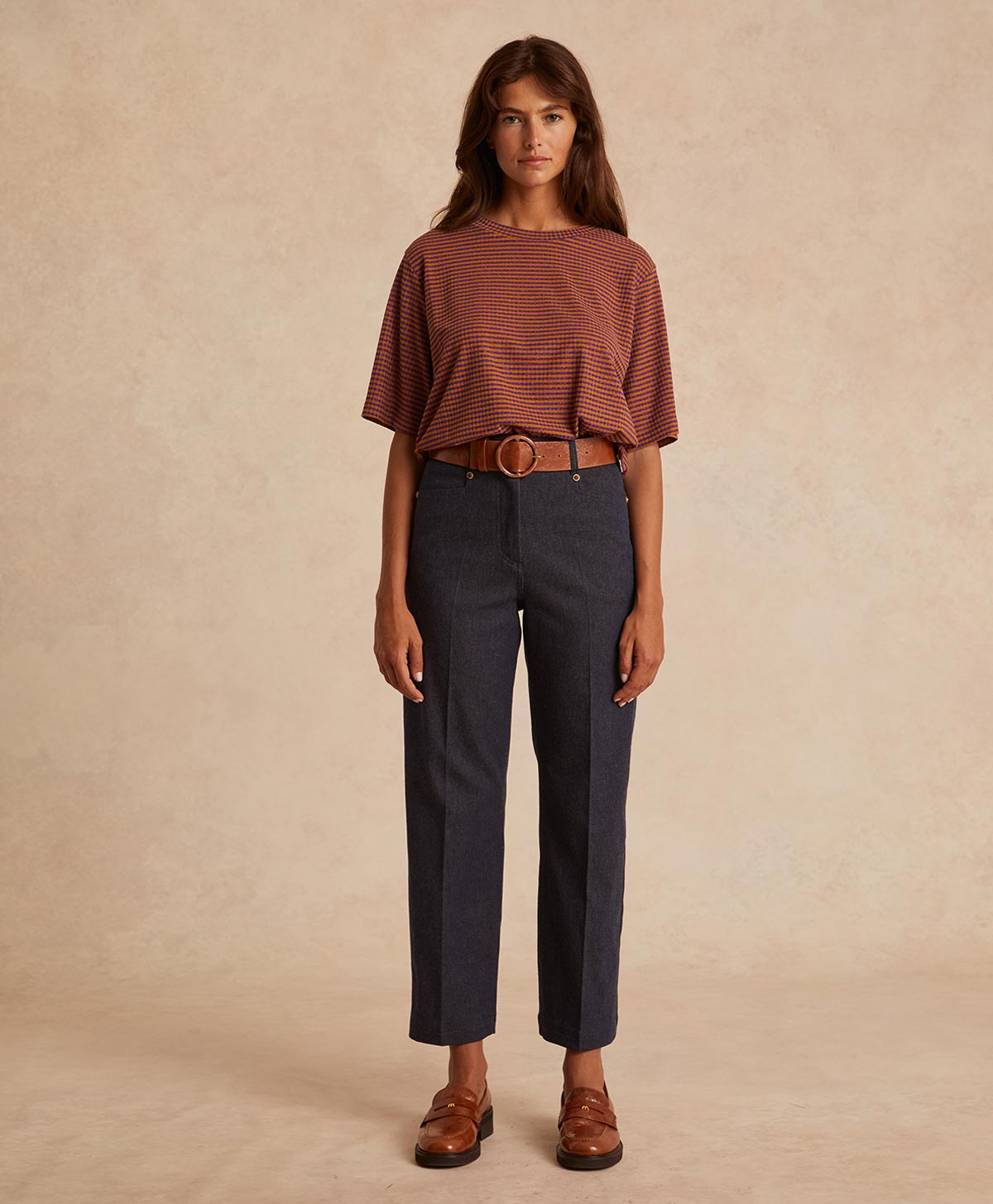 JACQUES PANT IN COTTON WOOL DENIM - BLUE JEANS - Clothing - Momonì
