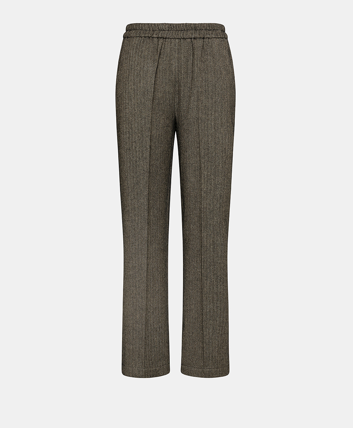 RAINIER PANT IN HERRINGBONE LINEN BLEND - BLACK - Clothing - Momonì