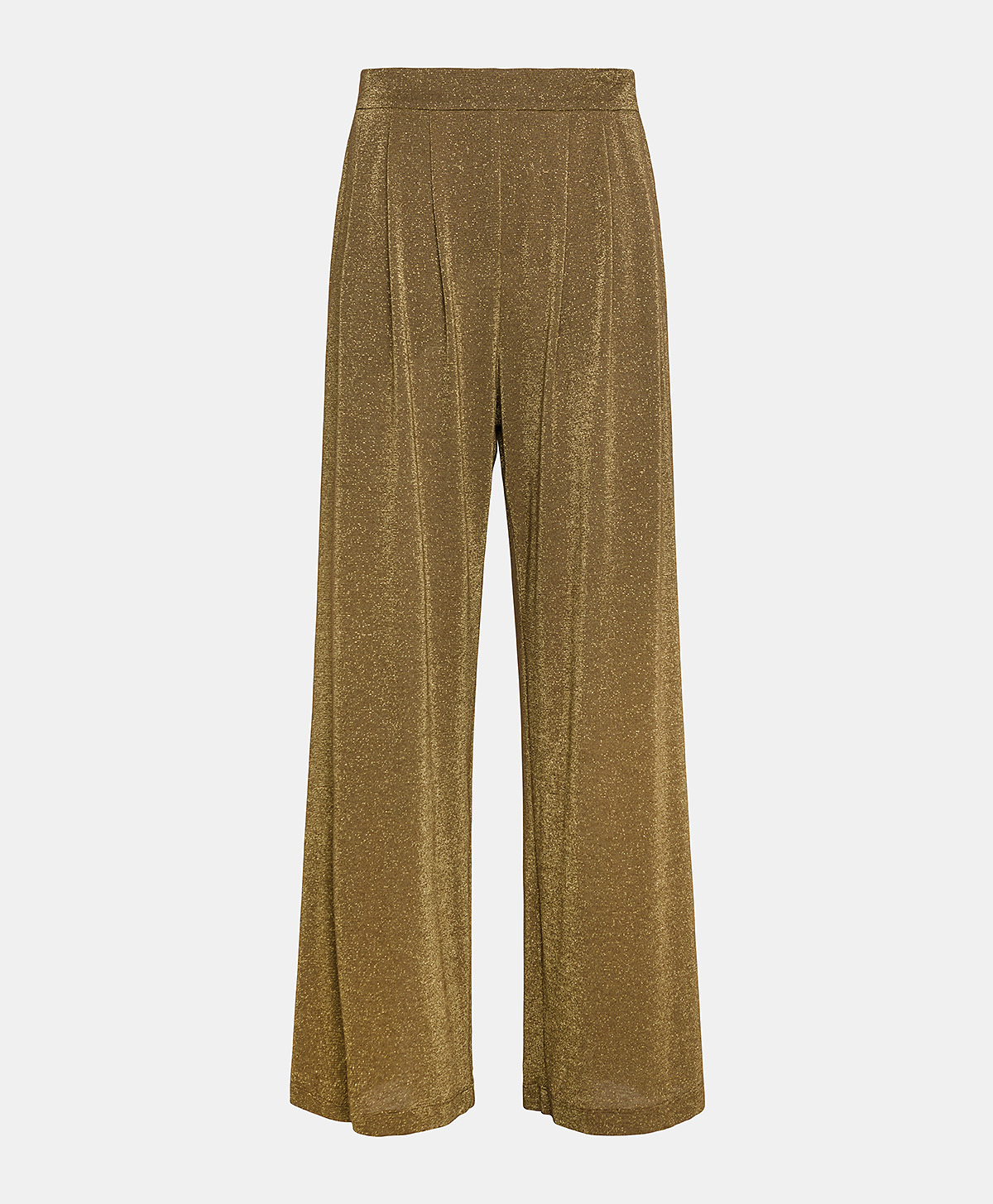 LANZAROTE PANT IN LUREX JERSEY - CIGAR BROWN - Clothing - Momonì