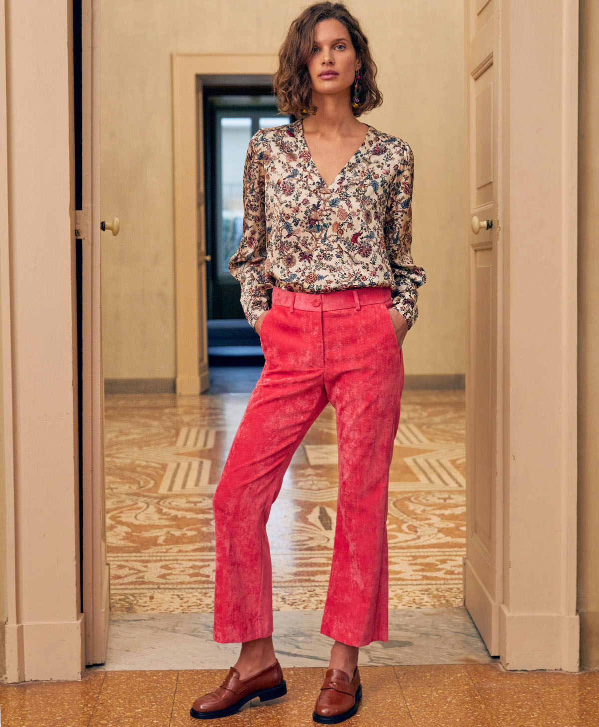 VICTOR PANT IN ELEGANT SMOOTH VELVET - BIG BUBBLE - Momonì