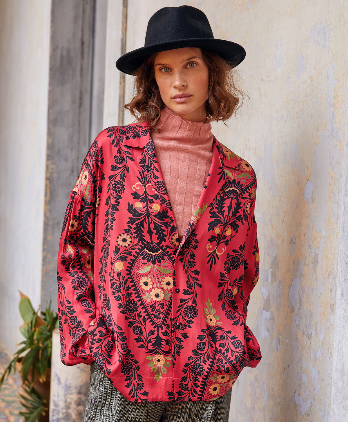 CAMICIA GASTON IN TWILL DI VISCOSA STAMPATO - MULTICOLOR AMARENA - Clothing - Momonì