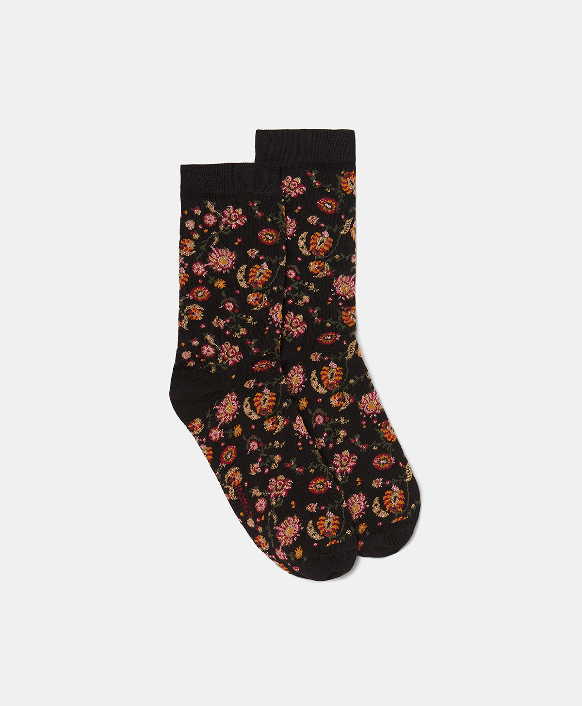 CALZINI ARTHUR IN JAQUARD - NERO/ROSA - Momonì