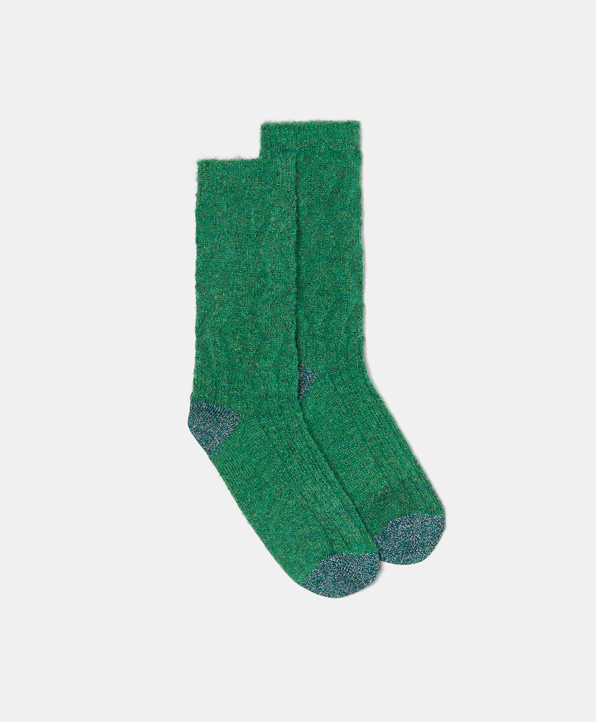 ANTOINE SOCKS IN MOHAIR - EMERALD GREEN - Shoes and accessories - Momonì
