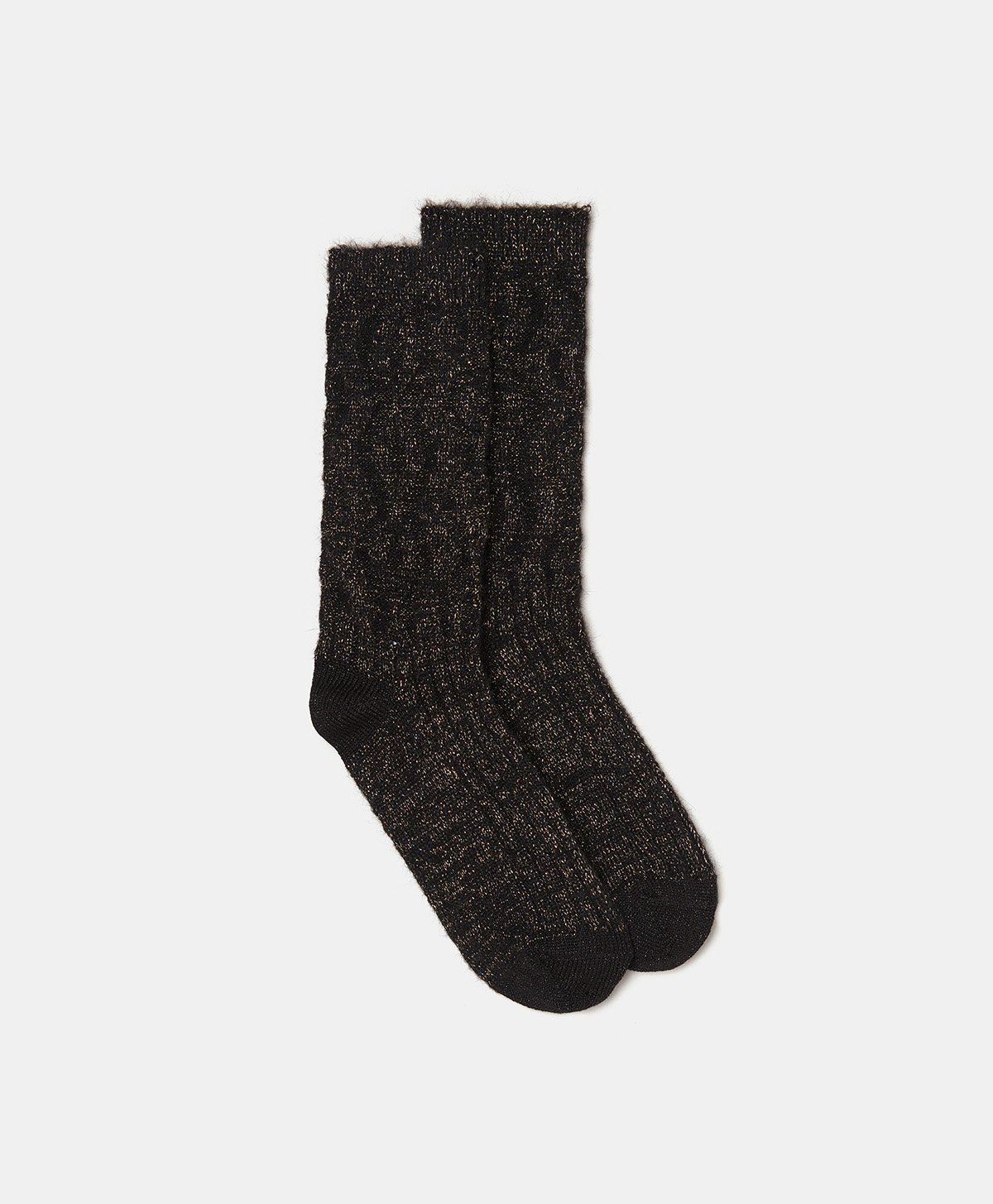ANTOINE SOCKS IN MOHAIR - BLACK - Momonì