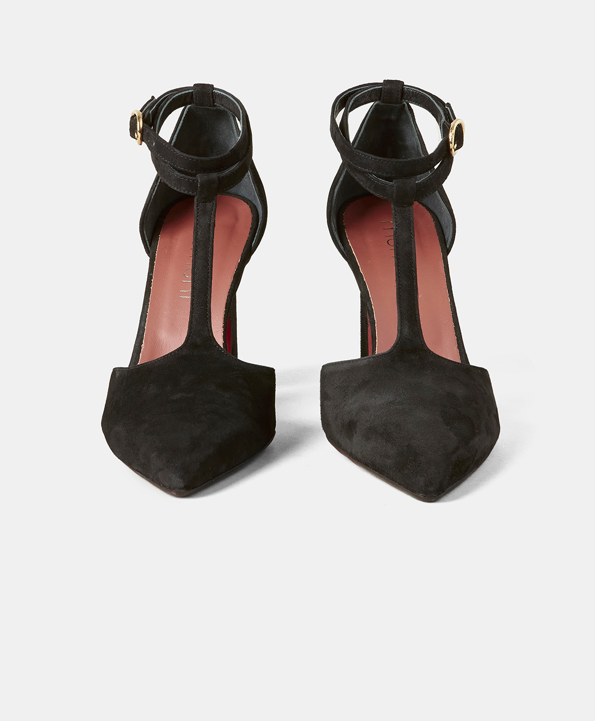 JOSSELIN DECOLLETE' WITH SUEDE SLINGBACK - BLACK - Momonì
