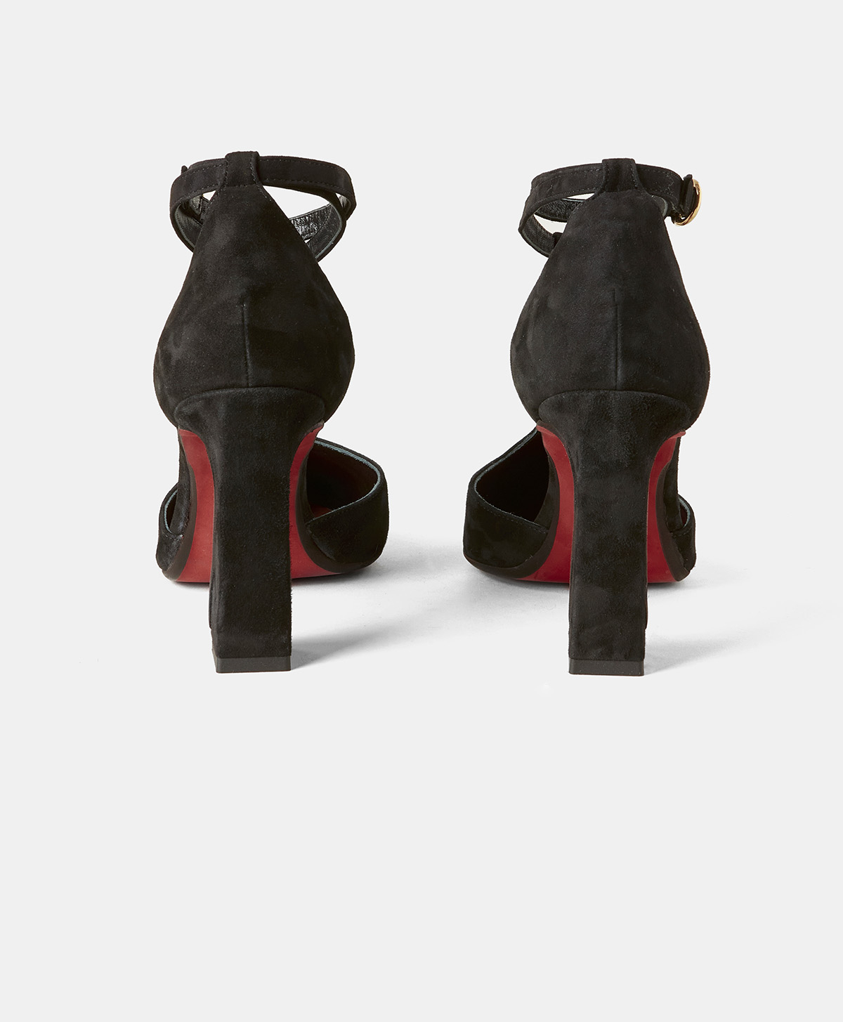 JOSSELIN DECOLLETE' WITH SUEDE SLINGBACK - BLACK - Momonì