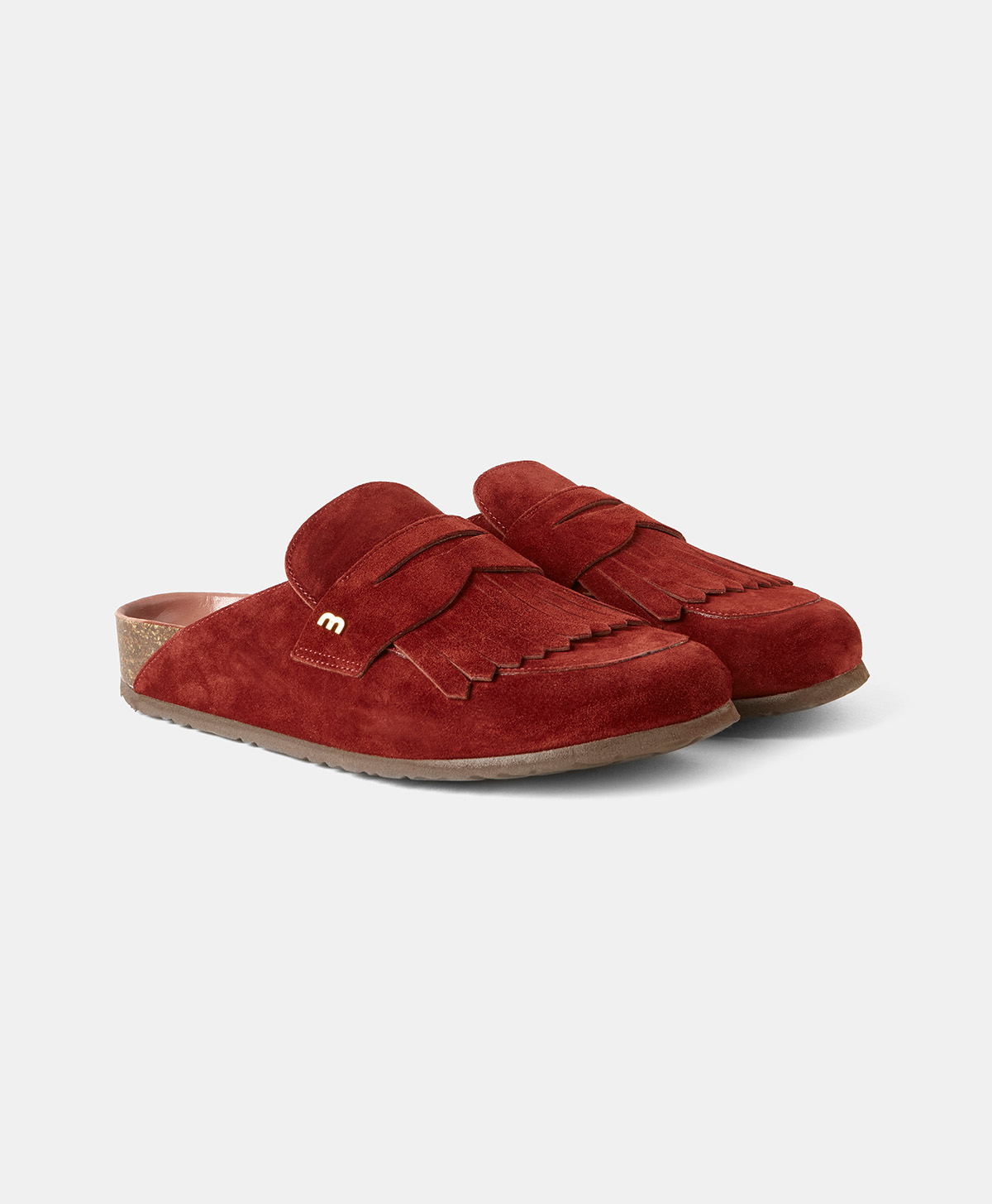 SLIPPERS PIERRICH AVEC FRANGES - BRÛLÉ - Momonì