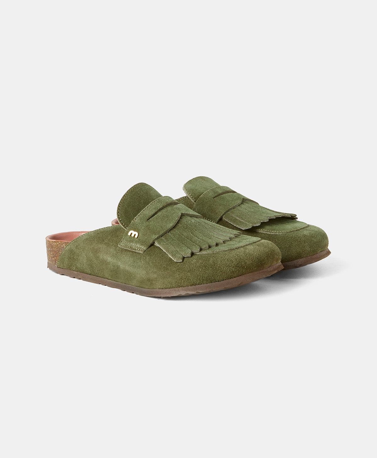 SLIPPERS PIERRICH CON FRANGE - VERDE ERBA - Momonì