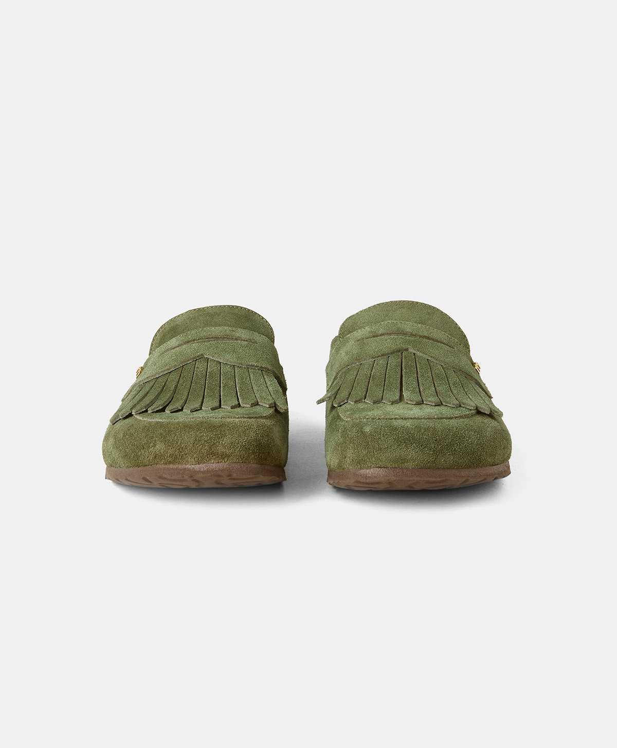 SLIPPERS PIERRICH CON FRANGE - VERDE ERBA - Momonì