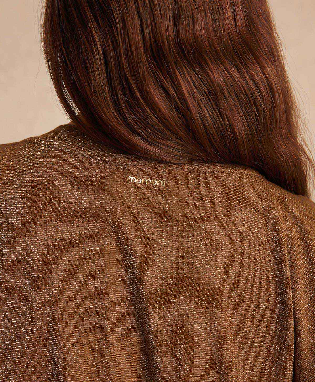 TOP ENNA EN JERSEY LUREX - CIGARE - Momonì