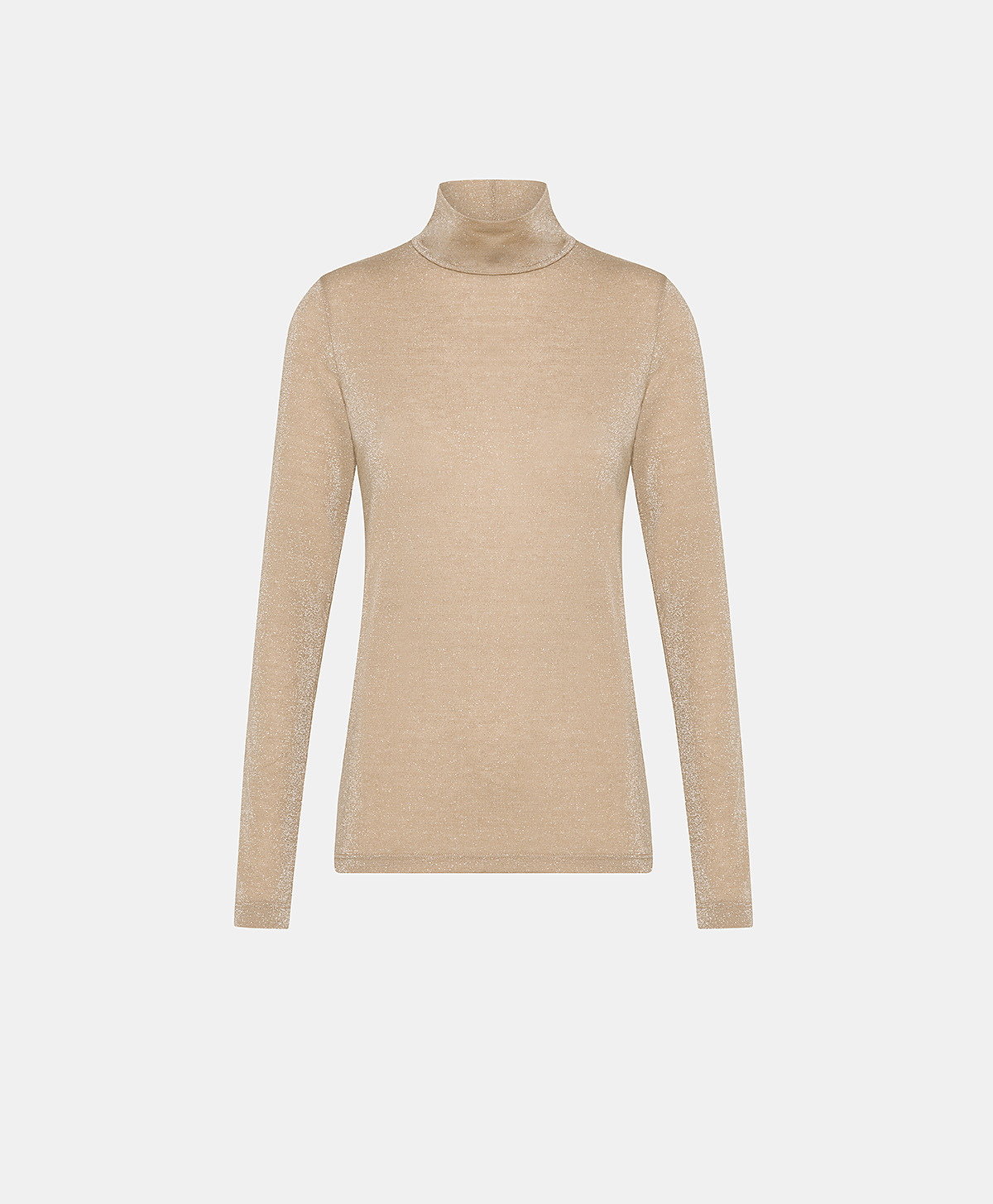 RODOLPHE TSHIRT IN LUREX JERSEY - BEIGE - Momonì