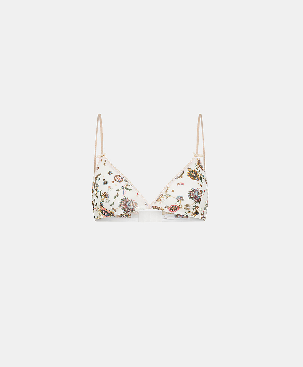 SOUTIEN-GORGE AMETHIST EN NYLON IMPRIMÉ - CRÈME/ROSE MULTICOLORE - Momonì
