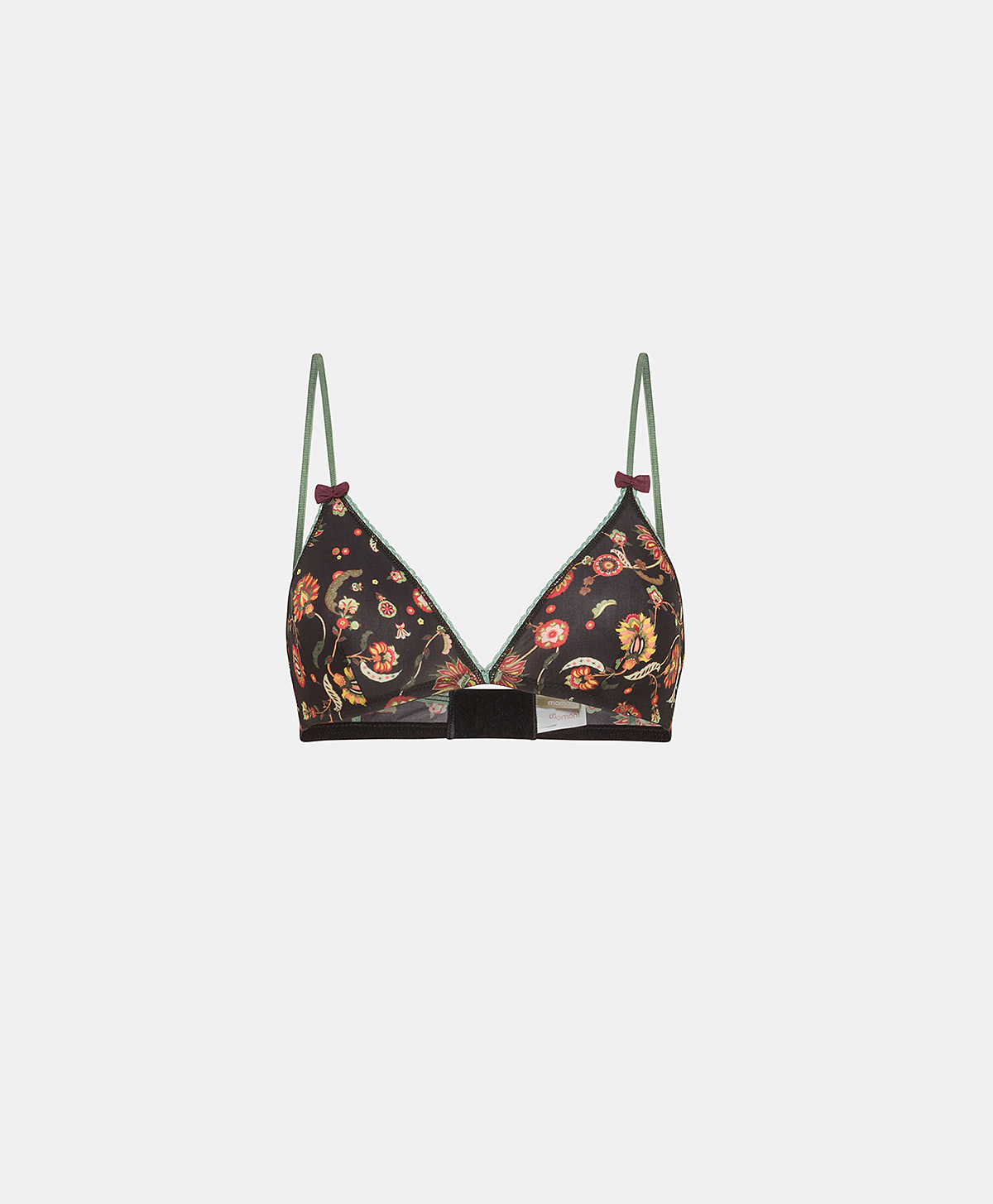 SOUTIEN-GORGE AMETHIST EN NYLON IMPRIMÉ - MULTICOLORE NOIR - Underwear - Momonì
