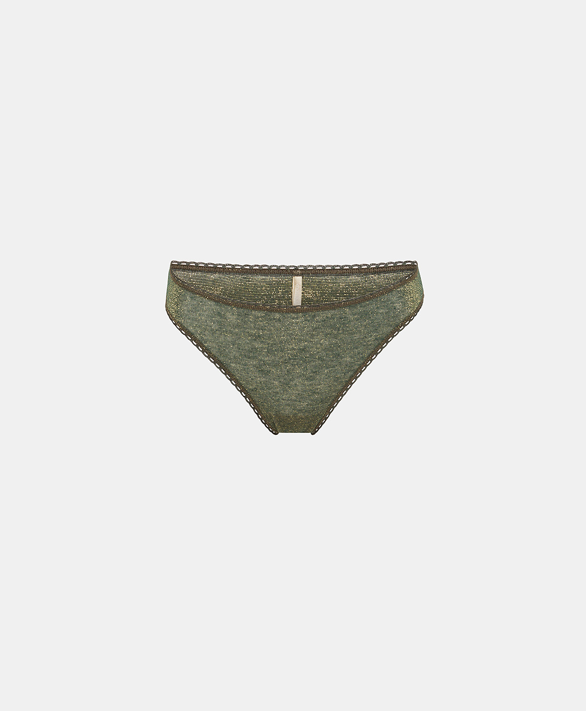SLIP ARCA IN JERSEY LUREX - VERDE BOSCO - Underwear - Momonì