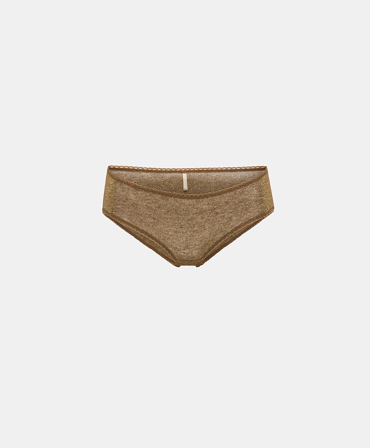 AMACA SLIP IN LUREX JERSEY - CIGAR BROWN - Underwear - Momonì