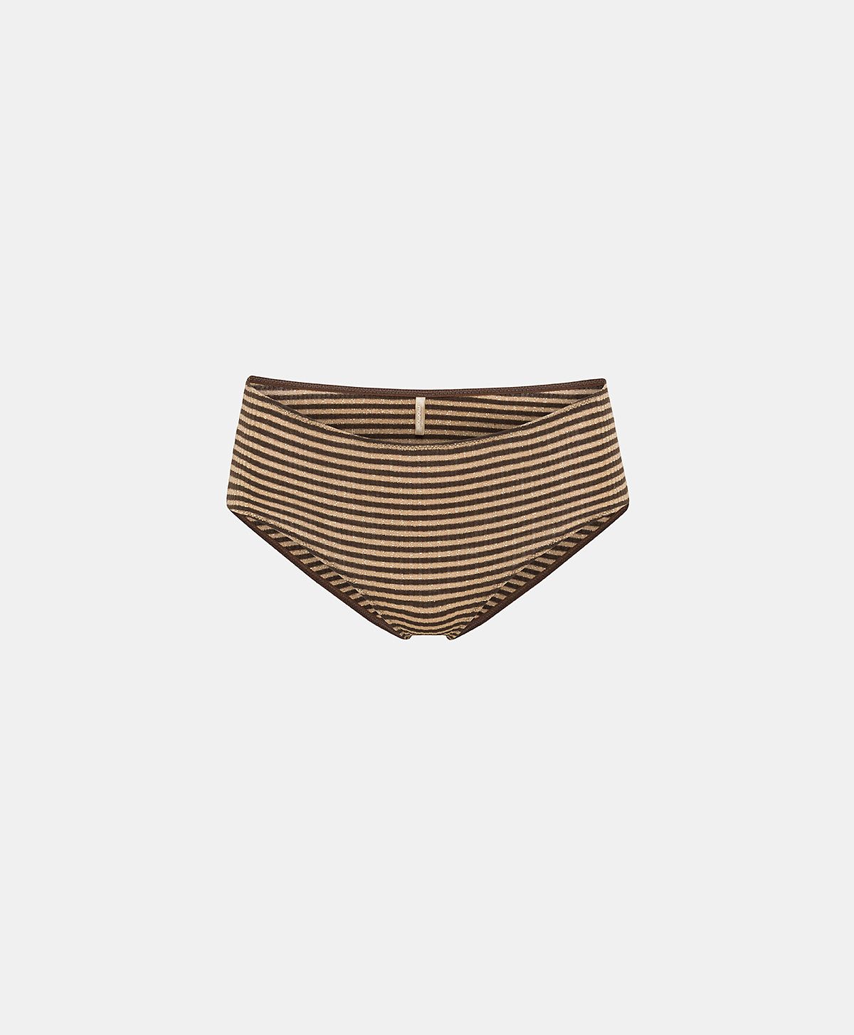 JILDAZ SLIP IN LUREX RIB STRIPE - DARK/GOLD - Underwear - Momonì