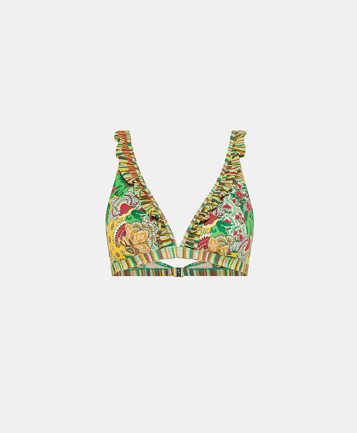 PUERTO RICO PRINTED BIKINI TOP   - MULTICOLOUR YELLOW - Beachwear - Momonì