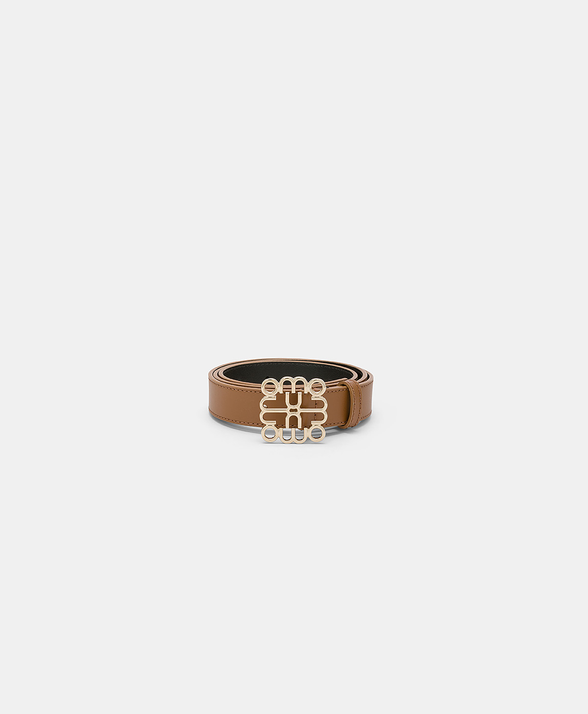 BIENVENU BELT IN NAPPA LEATHER - BRANDY - Momonì