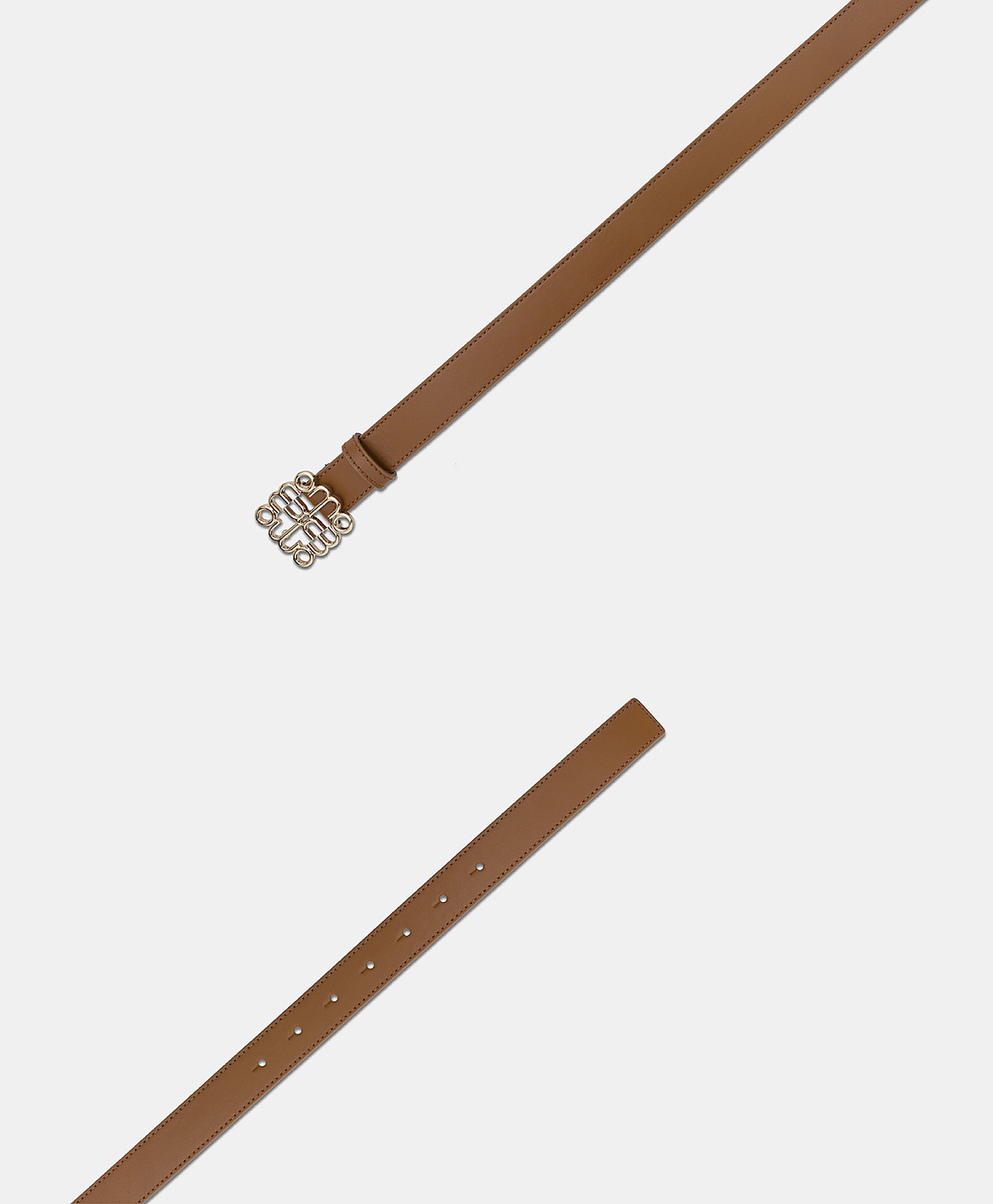 BIENVENU BELT IN NAPPA LEATHER - BRANDY - Momonì