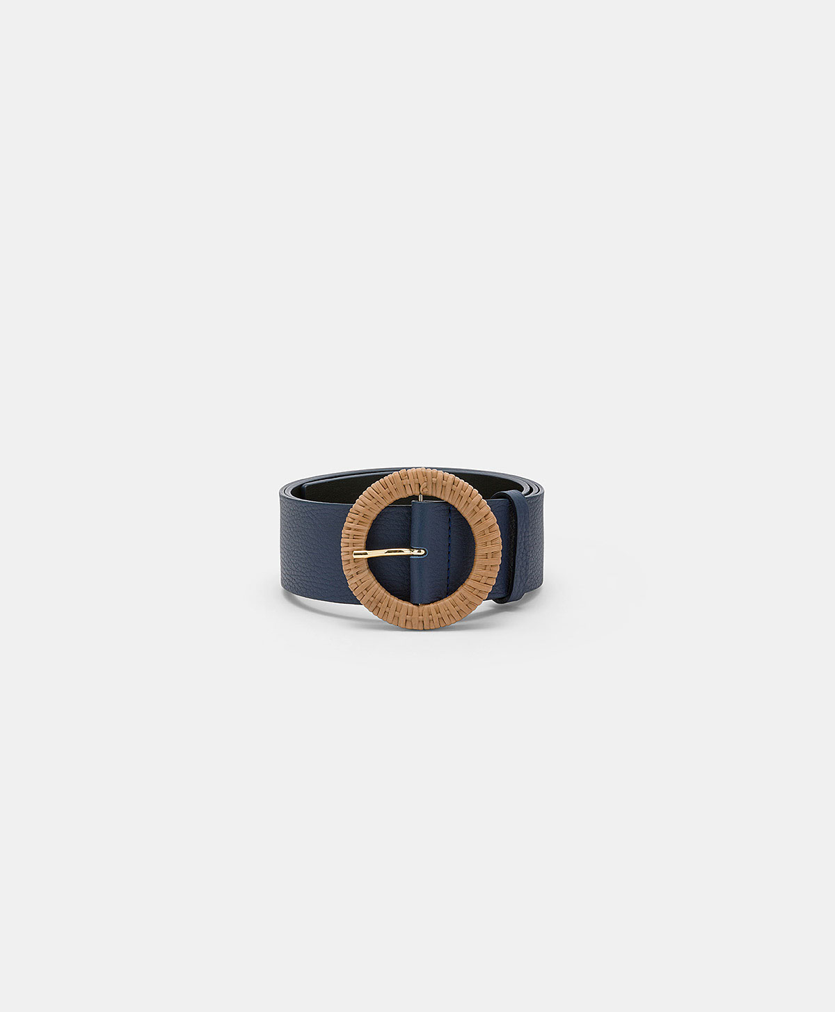 ADAH BELT IN LEATHER - BLUE - Momonì