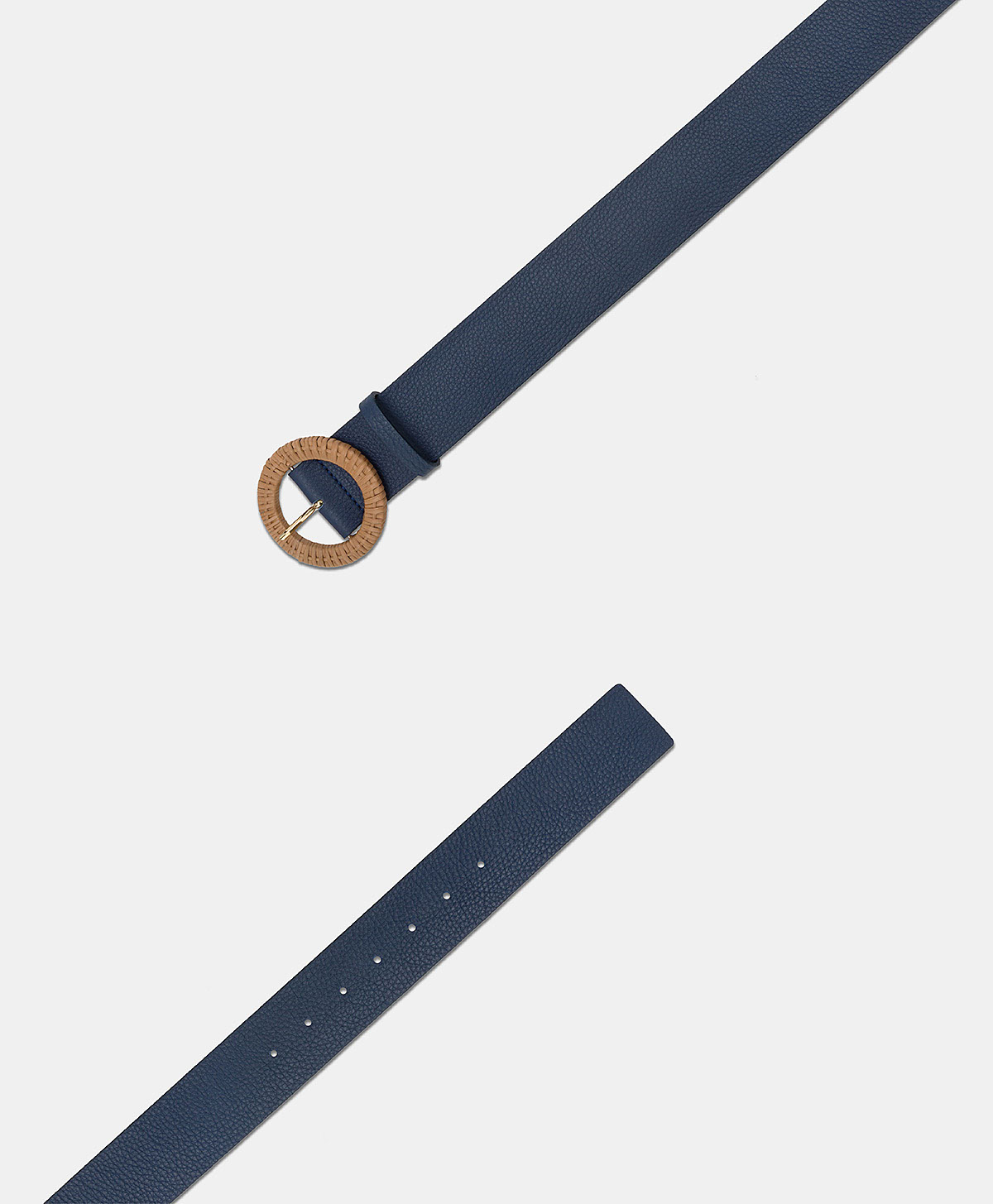 ADAH BELT IN LEATHER - BLUE - Momonì