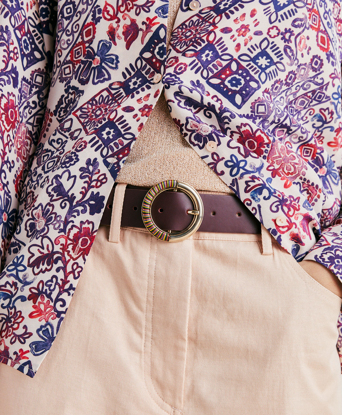 MONTOYA BELT IN NAPPA LEATHER - CYCLAMEN - Momonì