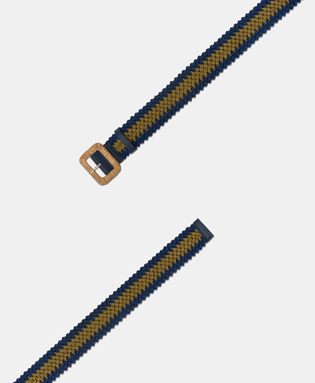 MALIKA BELT WITH BUCKLE - BLUE/OLIVE GREEN - Momonì