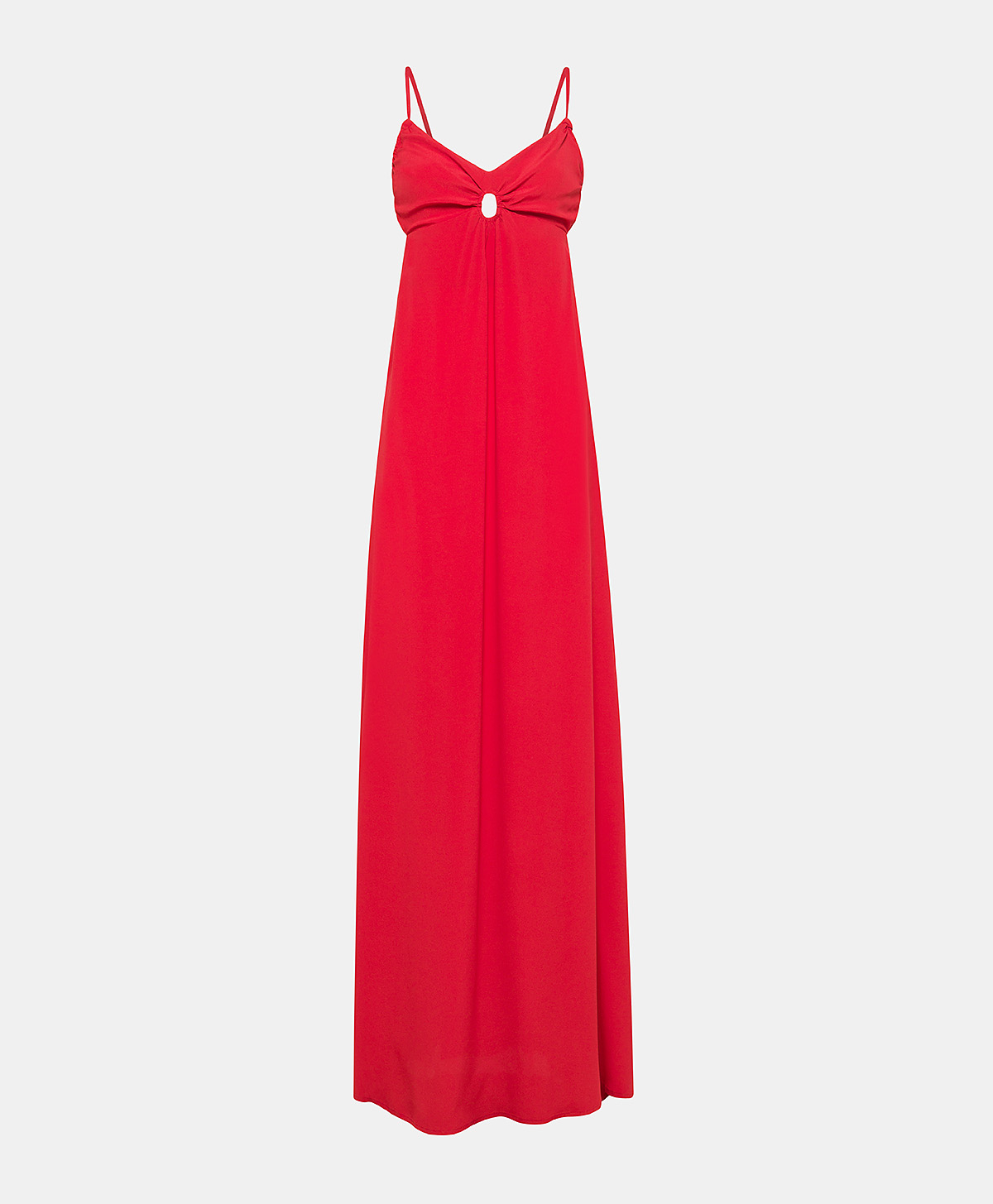 JOLIE DRESS IN PLAIN ACETATE SILK - AZALEA - Momonì