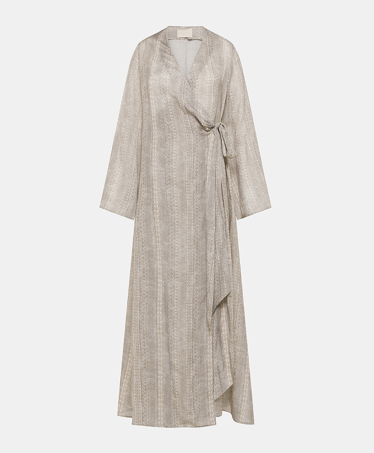 CATERINA DRESS IN VISCOSE/LINEN - CREAM/PEARL - Momonì