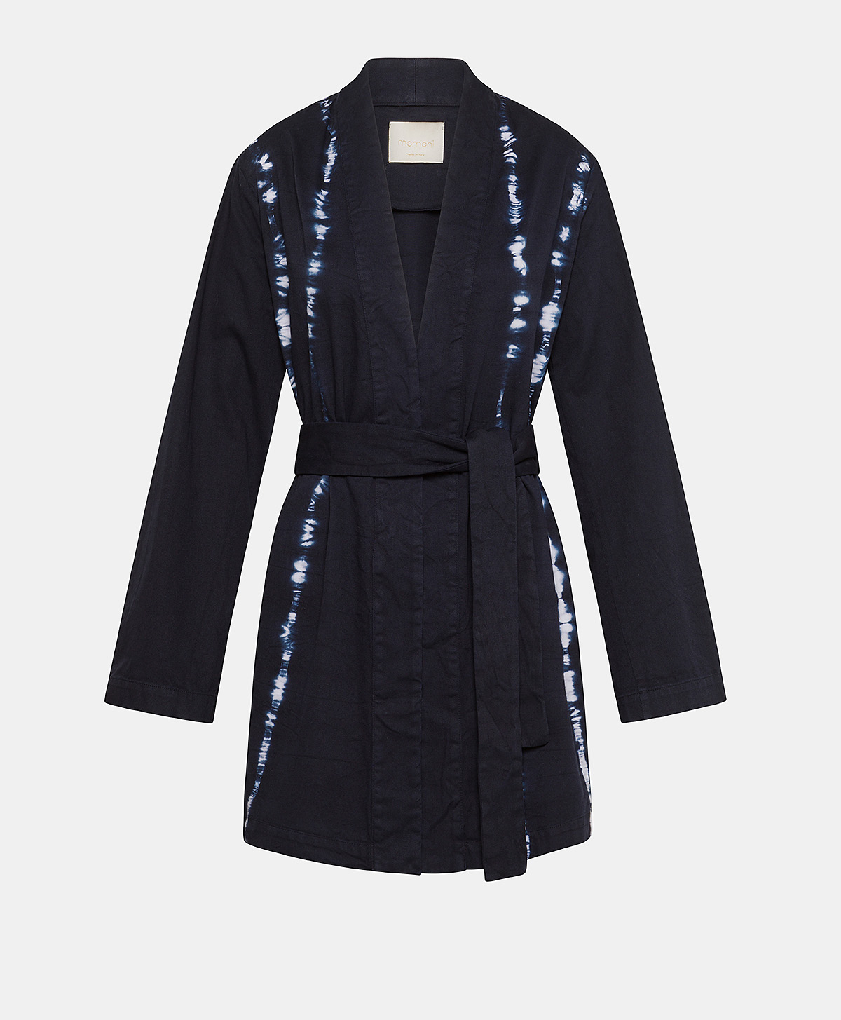 EUGENIE JACKET IN TIE&DYE GABARDINE - INK - Momonì