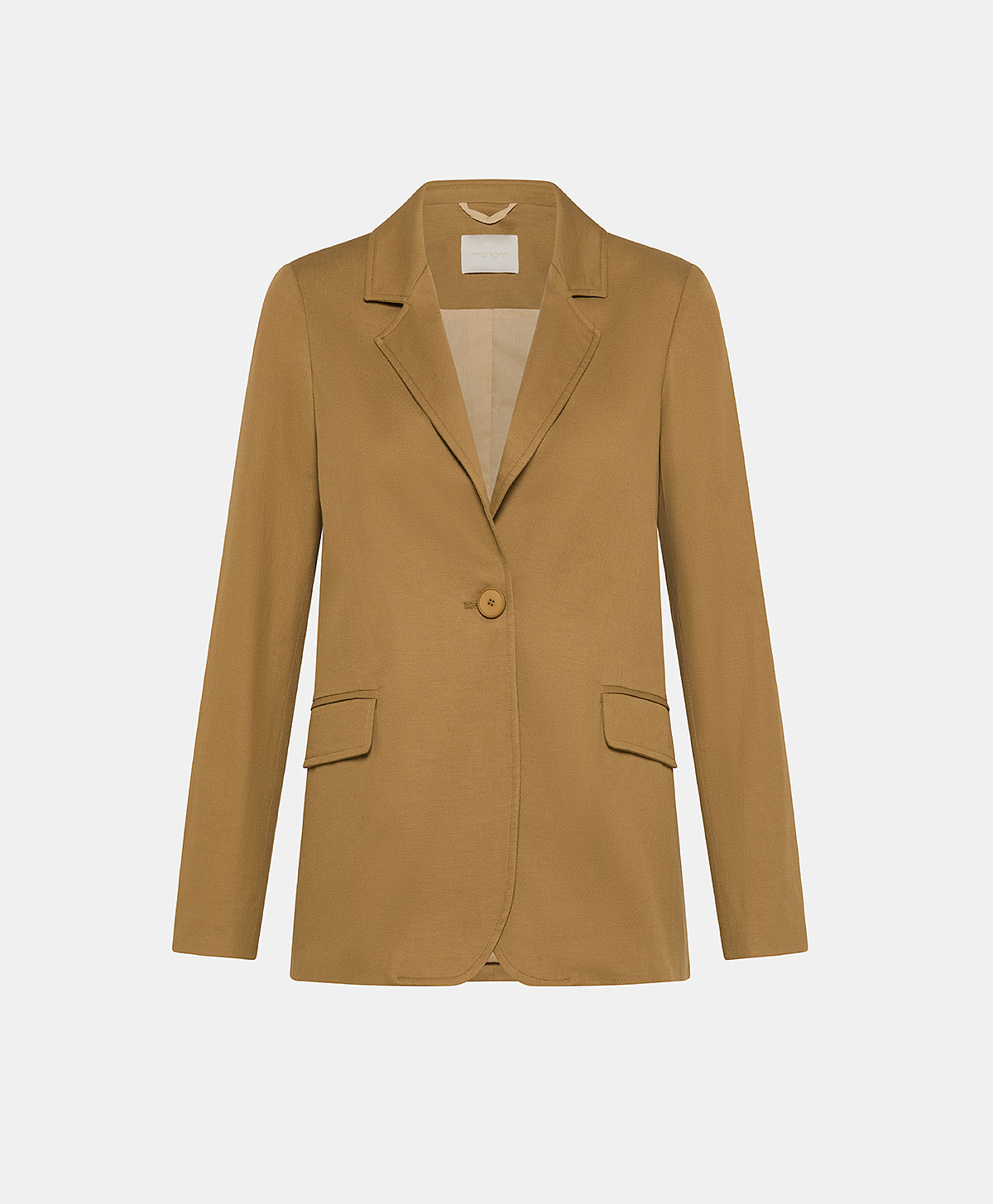 FUTURA JACKET IN STRETCH GABARDINE - CARAMEL - Momonì