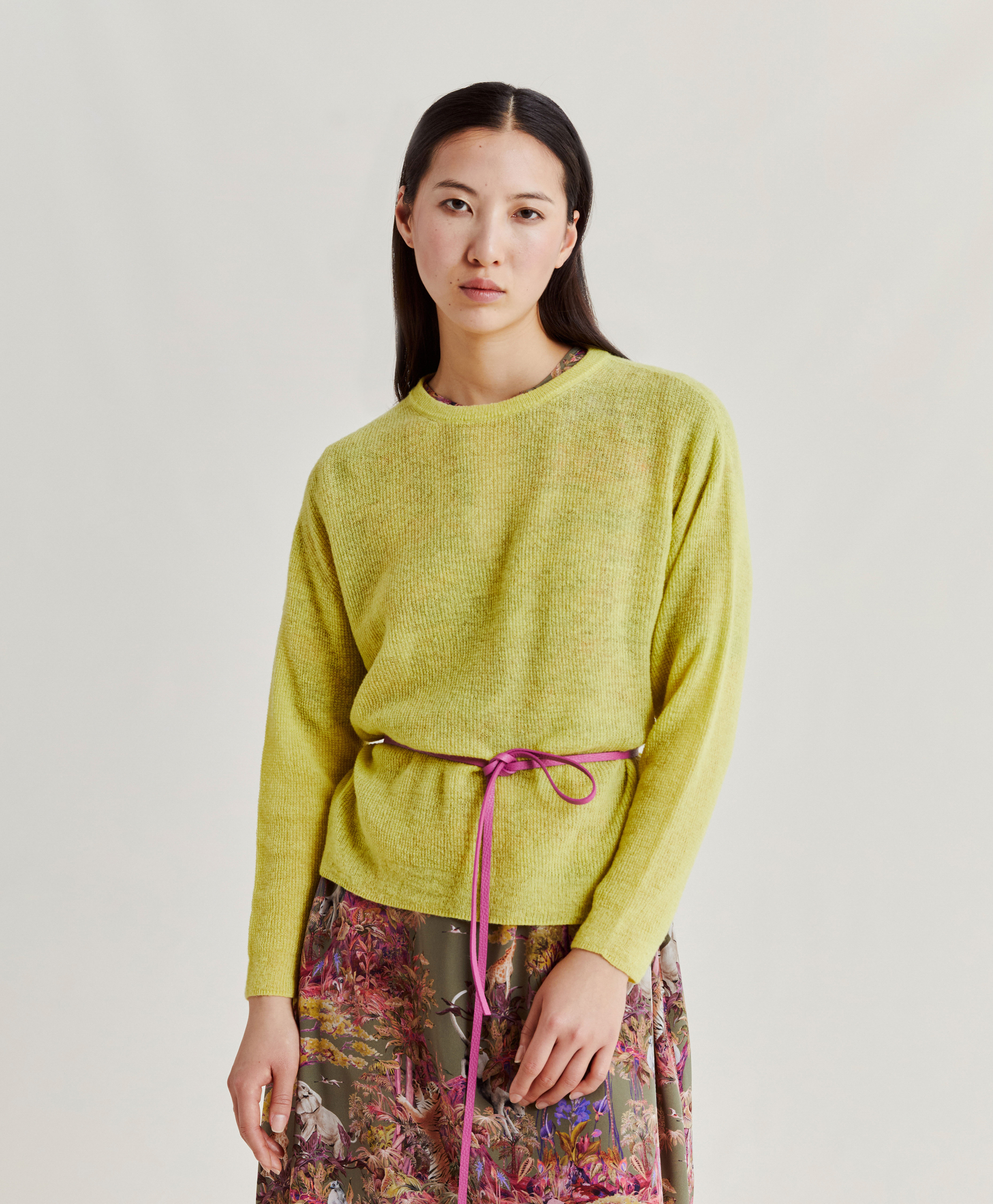MARMOTTA KNITWEAR  RIBBED - LIME GREEN - Momonì