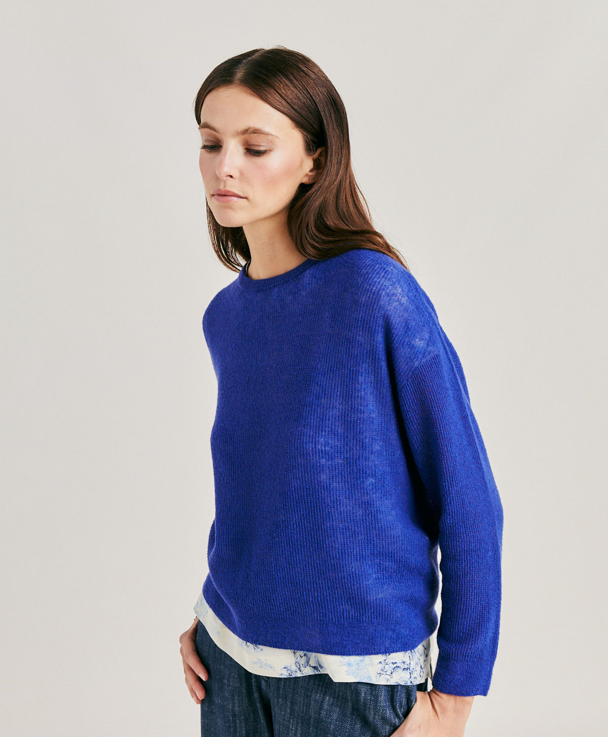 MARMOTTA KNITWEAR  RIBBED - BLUE - Momonì