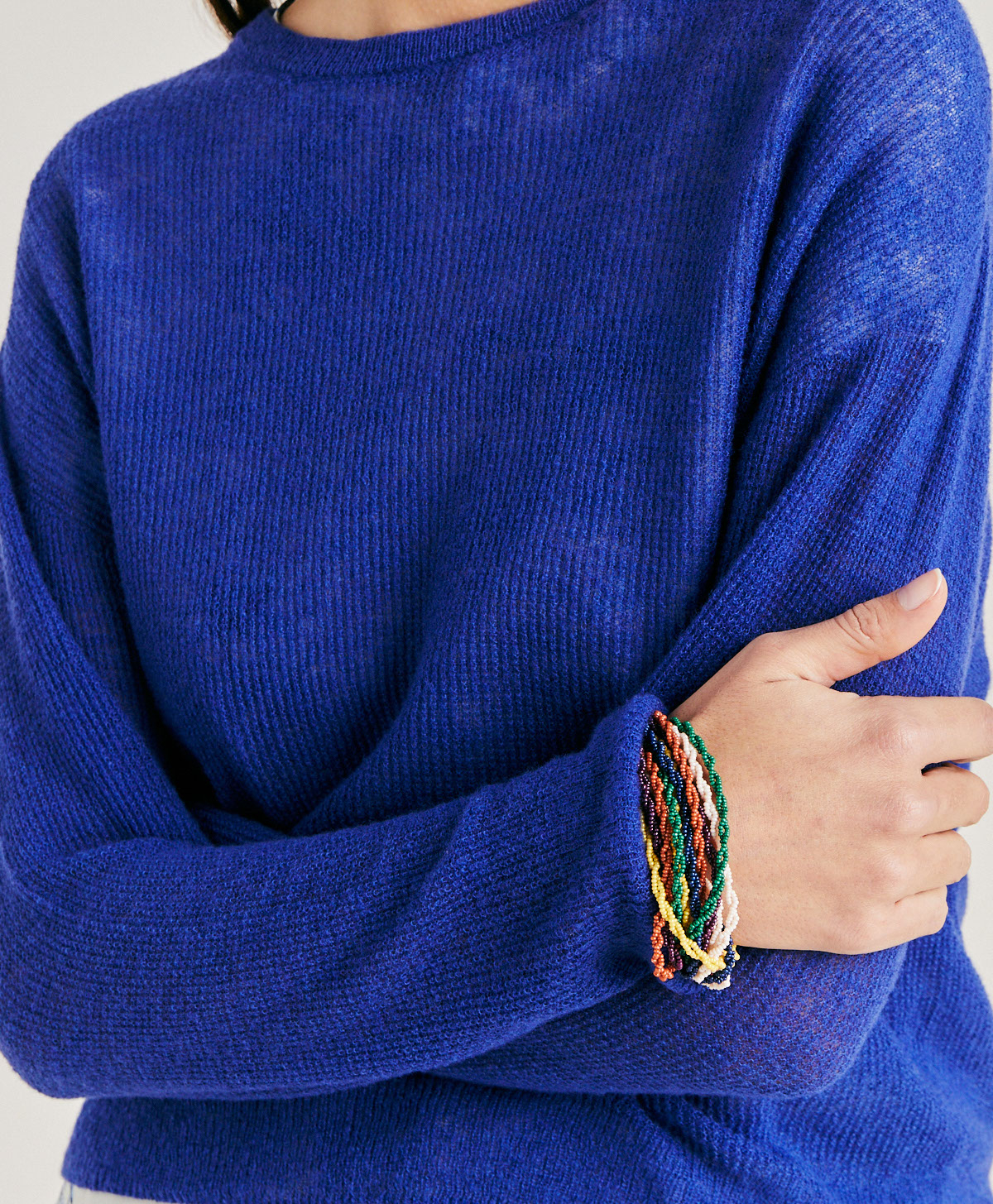 MARMOTTA KNITWEAR  RIBBED - BLUE - Momonì