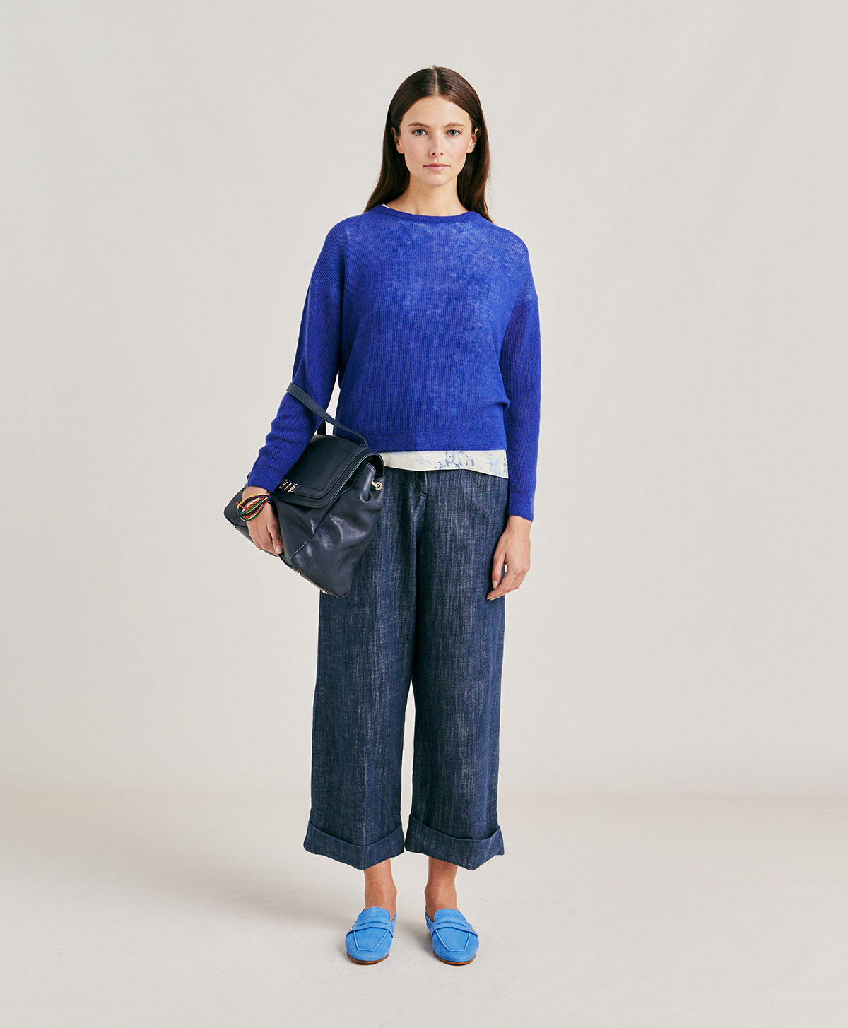 MARMOTTA KNITWEAR  RIBBED - BLUE - Momonì
