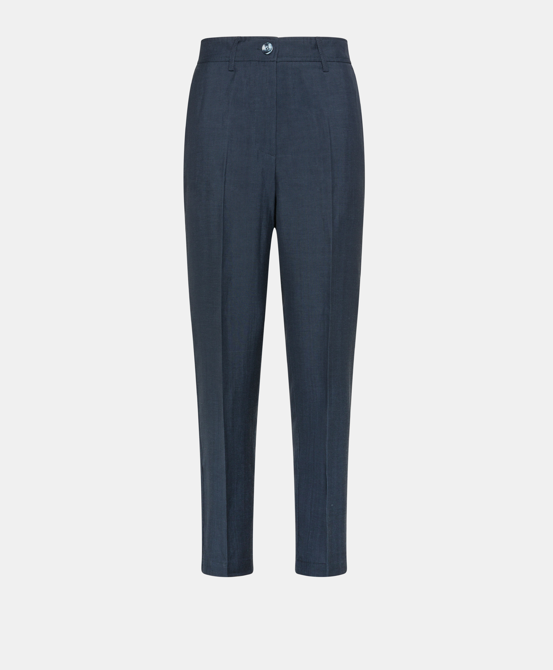 MATTHIEUPANT IN ELEGANT VISCOSE LINEN - DARK BLUE - Momonì
