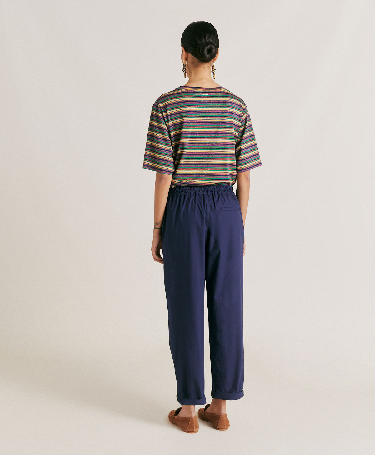 IDAHO PANT IN POPLIN - BLUE - Momonì