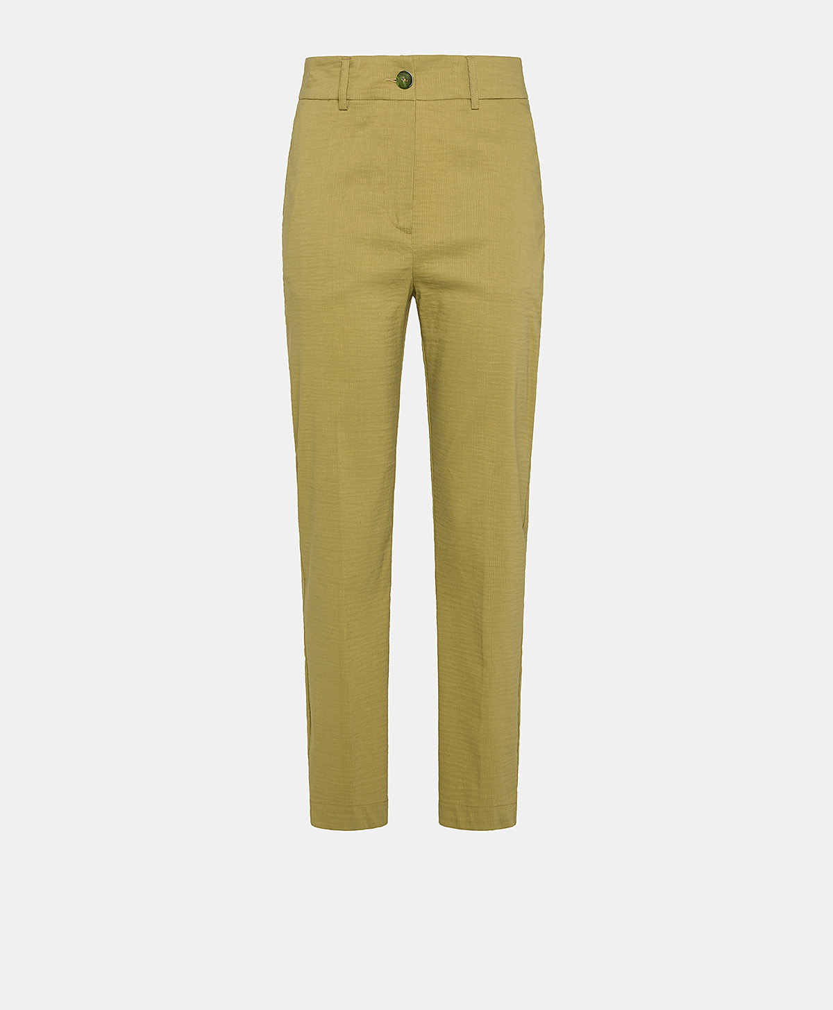 LYON PANT IN COTTON LINEN - AVOCADO - Momonì