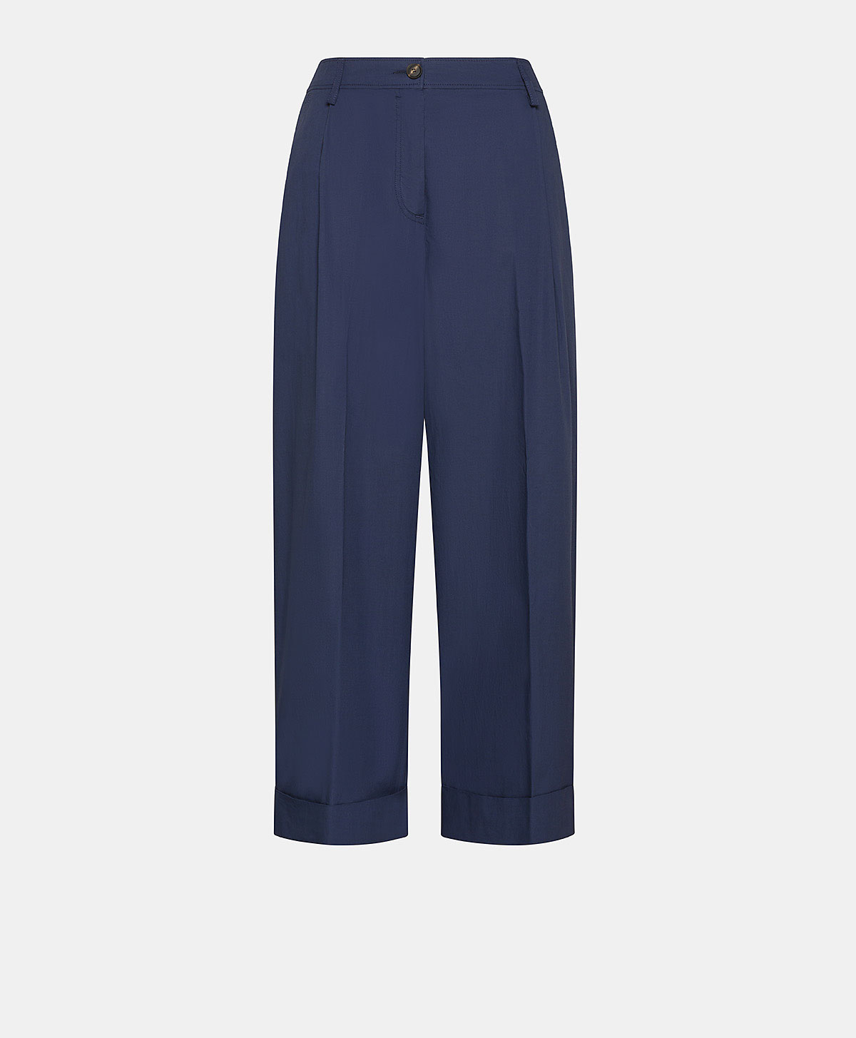 GRECALE PANT IN POPLIN - BLUE - Momonì