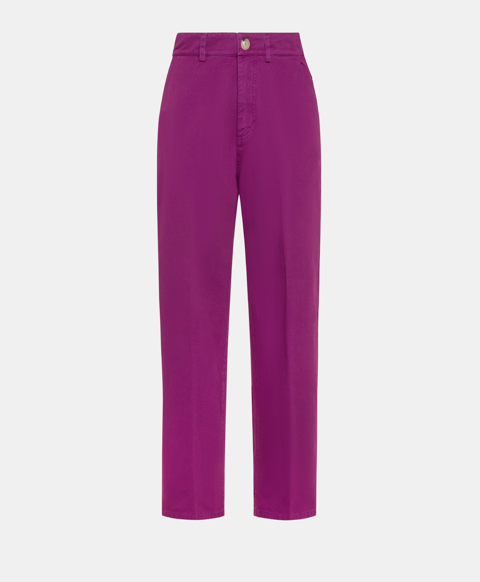 FUCSIA BIS PANT IN GABARDINE - CYCLAMEN - Momonì