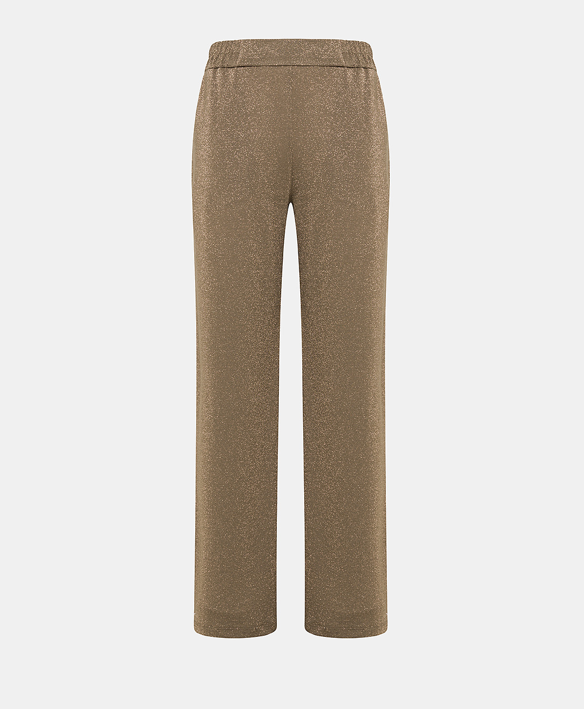 BACCARAT PANT IN LUREX JERSEY - MUD - Momonì