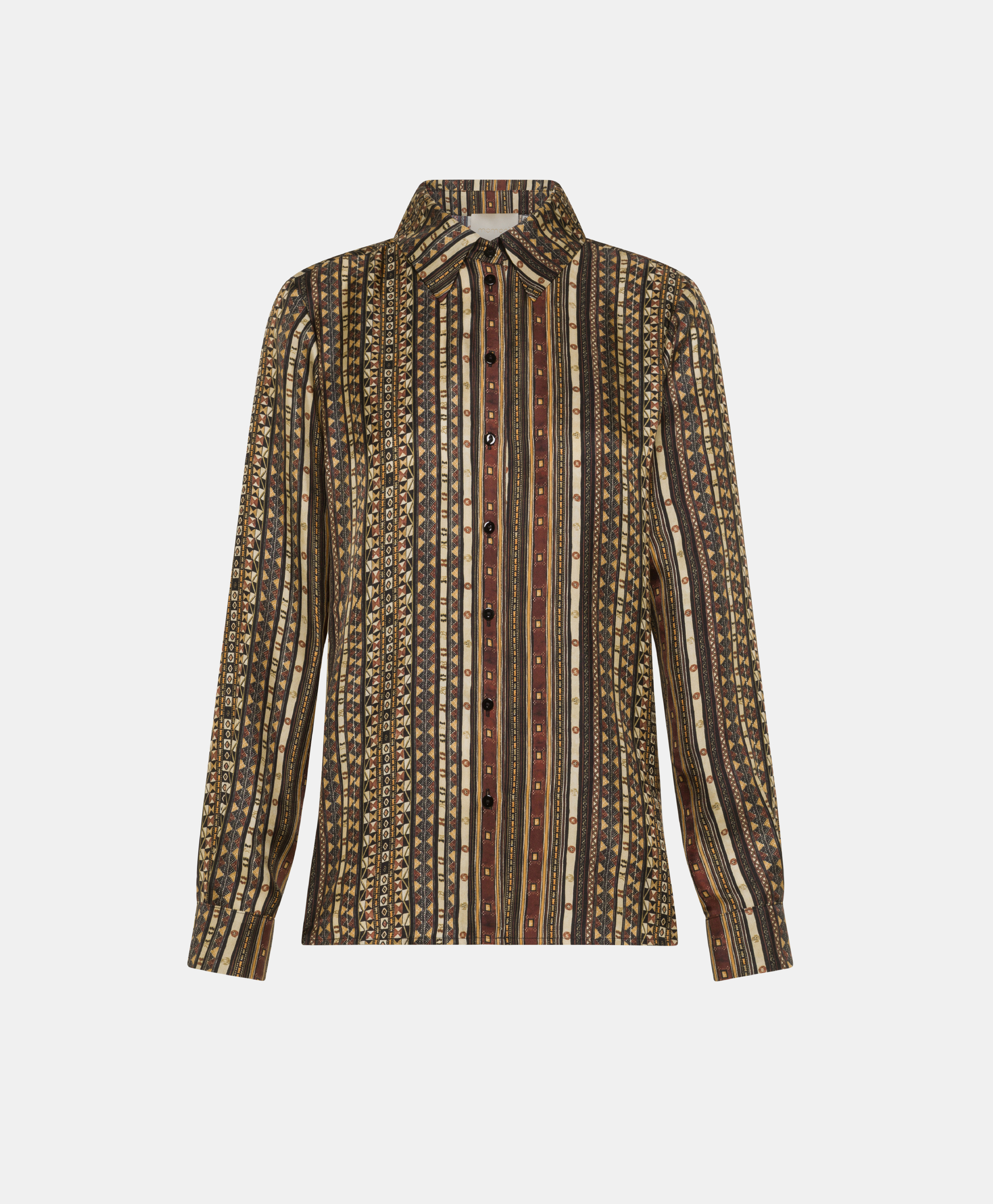 ARLES SHIRT IN SILK TWILL - MULTICOLOR BLACK - Momonì