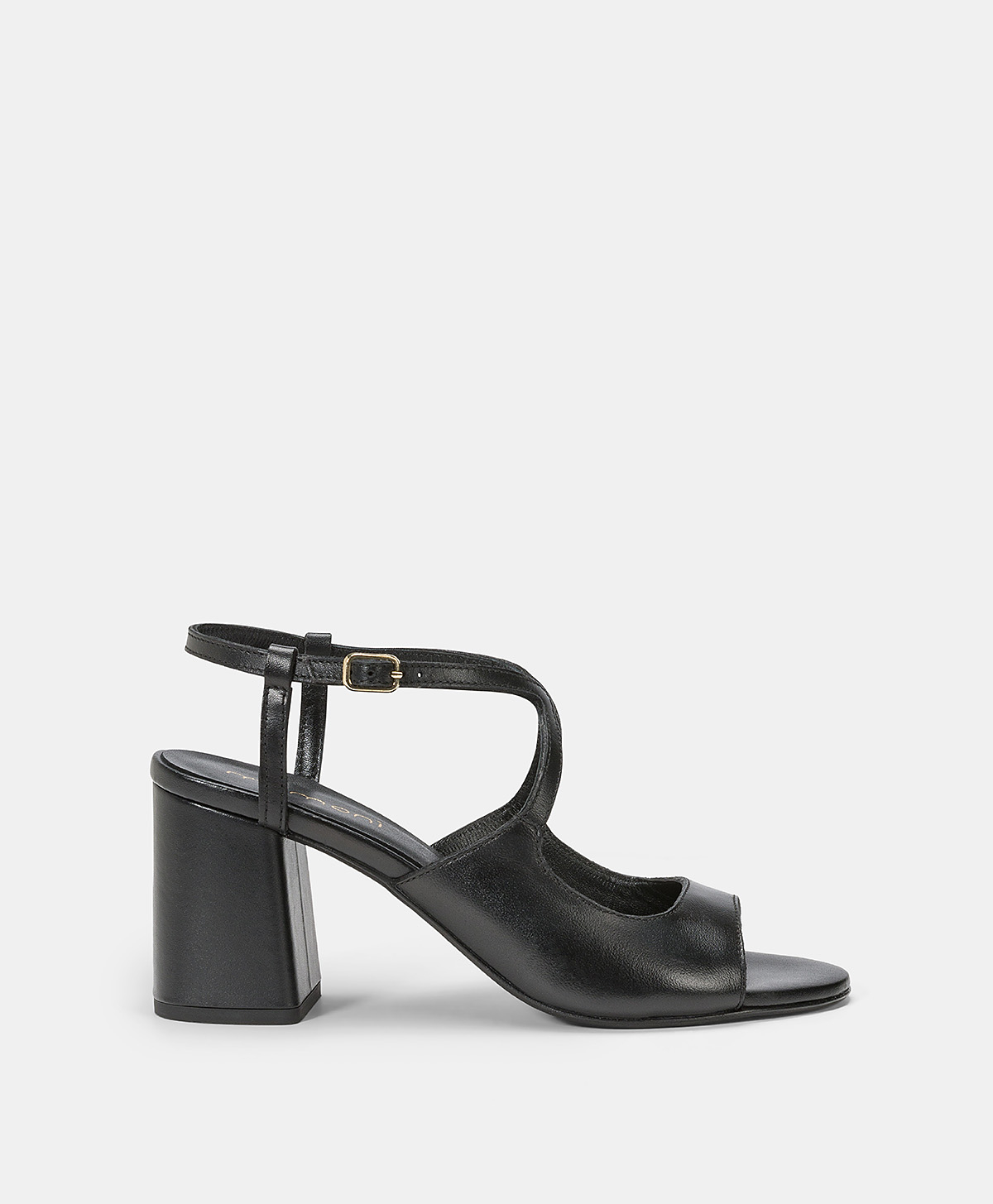 SANDALES ZURLETTO EN CUIR NAPPA - NOIR - Momonì