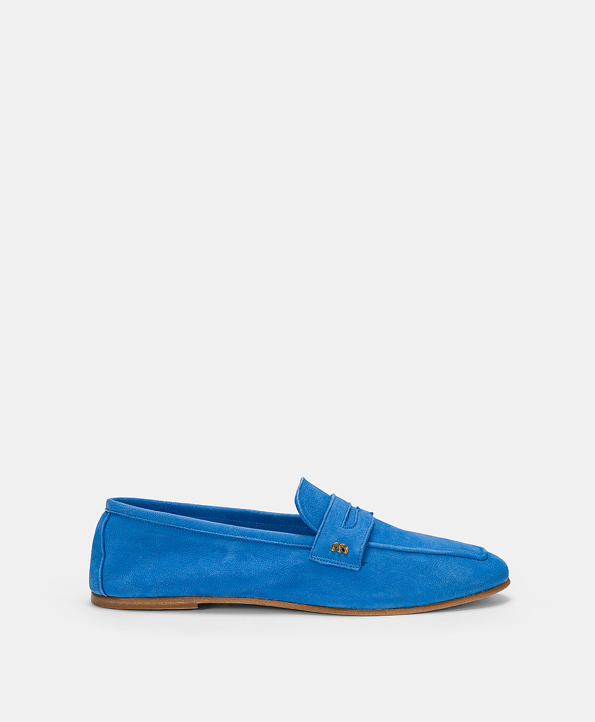 MOCASSINS MORESCA EN CUIR - BLEU - Shoes and accessories - Momonì