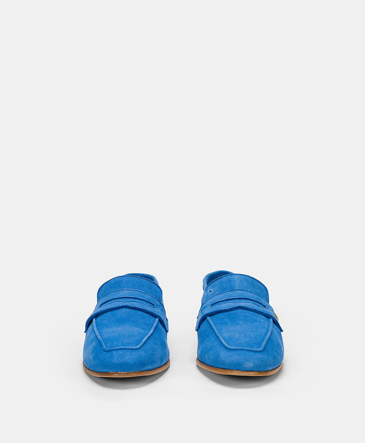 MORESCA LOAFERS IN LEATHER - BLUE - Momonì