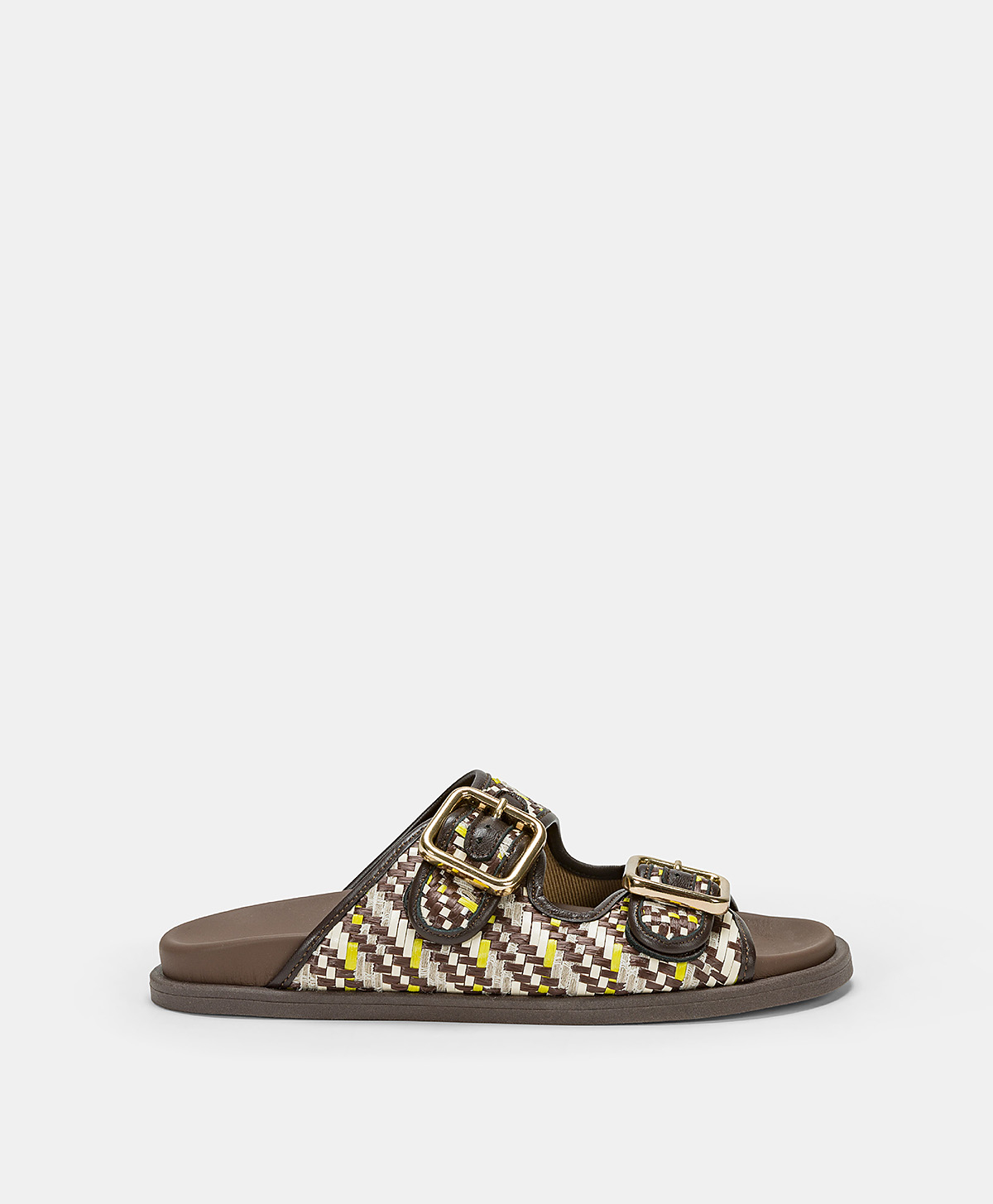 SANDALES CHAMORRO AVEC TRESSAGE - BRUN/MULTICOLORE - Shoes and accessories - Momonì