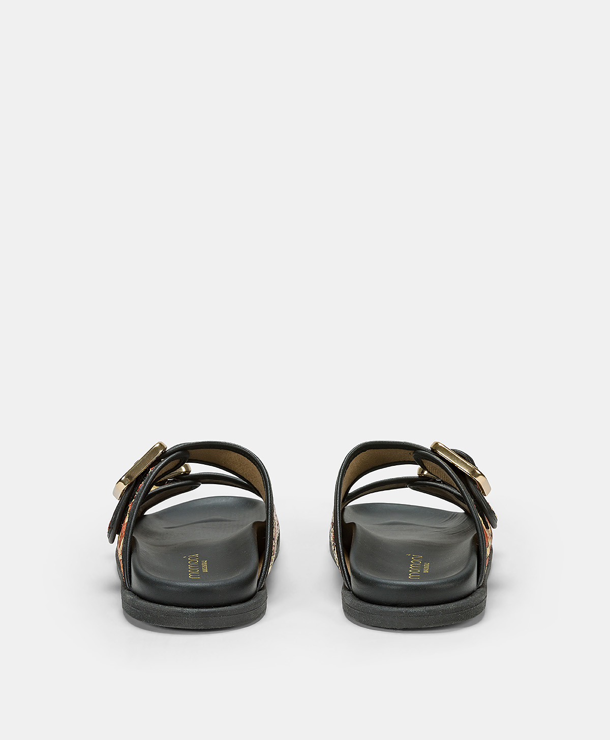 CHAMORRO SANDALS WITH WOVEN - MULTICOLOR BLACK - Momonì